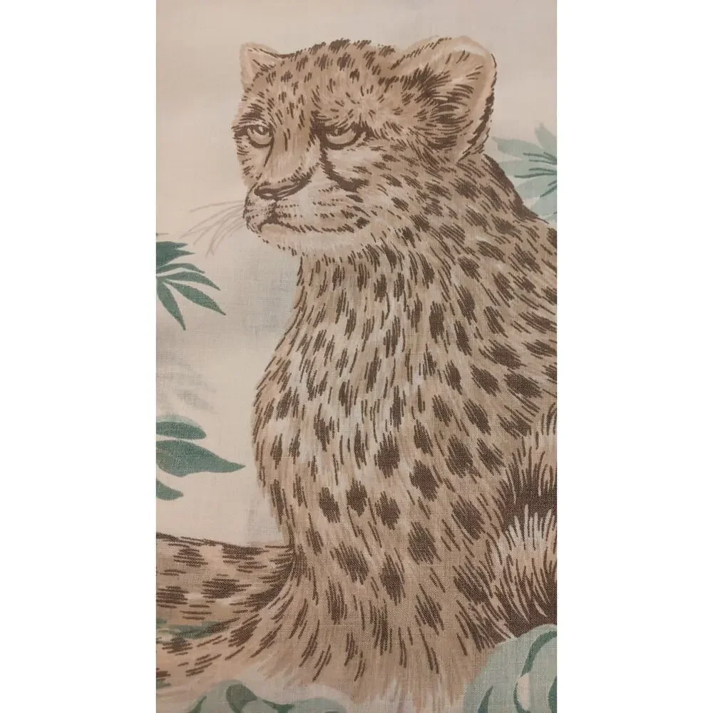 Cheetah Jungle Print King Cannon Mills Pillowcase, Cotton/poly blend